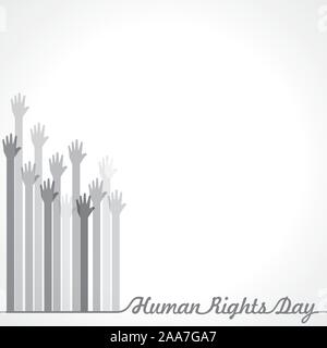 International Human Rights Day Stock Vector -10 December Stock Vector