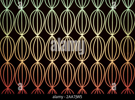 Geometric delicate simple seamless pattern with ovals. Vector background Stock Photo