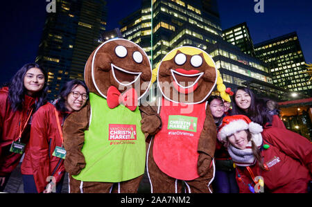 Vancouver Christmas Market, Jack Poole Plaza, Vancouver, British ...