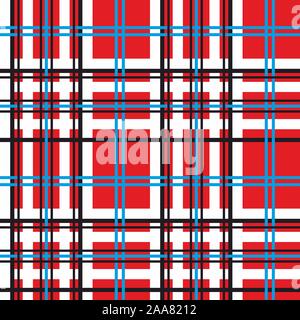 Seamless rectangle pattern for fabric, kilts, skirts, plaids. Tartan . - vector Stock Vector