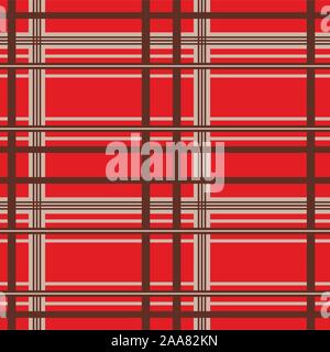 Seamless rectangle pattern for fabric, kilts, skirts, plaids. Tartan . - vector Stock Vector
