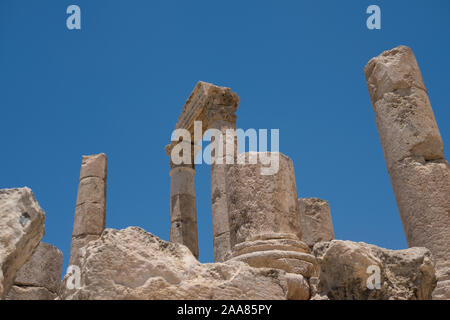 Temple of Hercules, Amman Citadel, Jordan Stock Photo