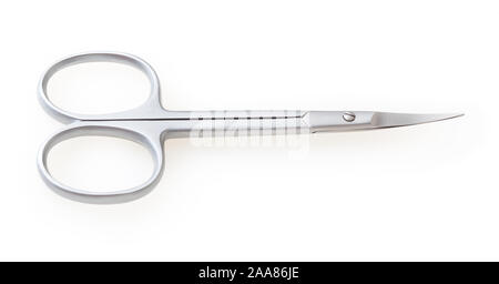 Nail scissors isolated on white background with clipping path Stock Photo