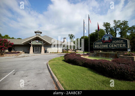 pigeon forge welcome center tennessee usa Stock Photo