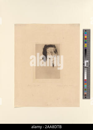 Signed In Pencil L L Mary Cassatt Inscription In Pencil L L From Life Plate Destroyed Citation Reference Breeskin 67 Ii Ii Accession No 1031 Meditation Stock Photo Alamy