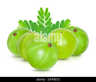 Indian gooseberry isolated on white background Stock Photo