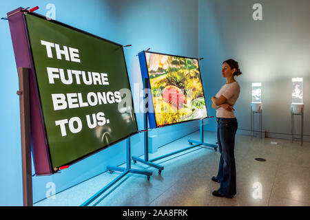 London, UK. 20th Nov 2019. Basim Madgy, Our Pre-historic fate, 2011 - Eco-Visionaries a new exhibition at the Royal Academy of Arts. It is aimed to confront a planet in a state of emergency. Credit: Guy Bell/Alamy Live News Stock Photo