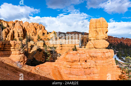 Rock formations at Red Canyon in Utah, the USA Stock Photo