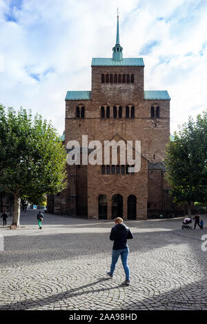 The Minden Cathedral St. Gorgonius and St. Peter is a Roman Catholic provost church Stock Photo