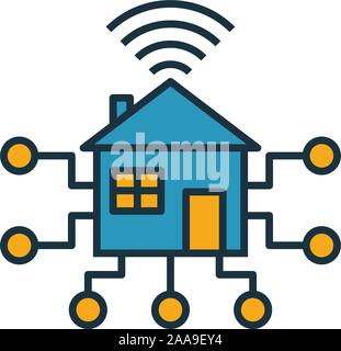 Smart House icon. Simple element from smart devices icons collection. Creative Smart House icon ui, ux, apps, software and infographics Stock Vector