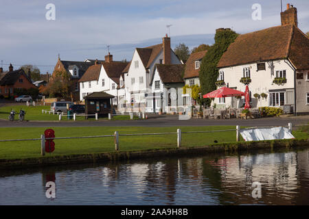 Village green and pond, Finchingfield, Essex, England, United Kingdom ...