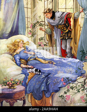 SLEEPING BEAUTY fairy tale Stock Photo