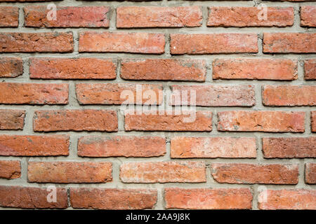 Backgrounds and pattern of ancient brick walls orange. Stock Photo