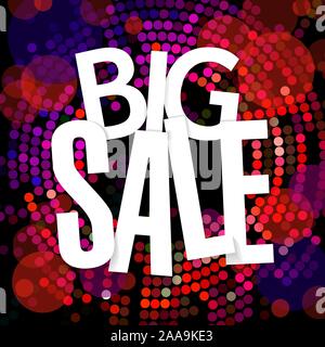 Big sale banner flat design template Stock Vector