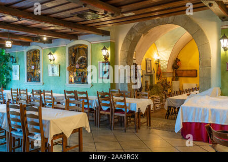 Interior of the Gingerbread Museum and Restaurant in Radovljica, Slovenia, Europe. Stock Photo