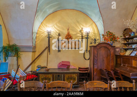 Interior of the Gingerbread Museum and Restaurant in Radovljica, Slovenia, Europe. Stock Photo