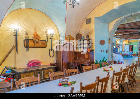 Interior of the Gingerbread Museum and Restaurant in Radovljica, Slovenia, Europe. Stock Photo