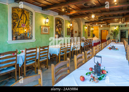 Interior of the Gingerbread Museum and Restaurant in Radovljica, Slovenia, Europe. Stock Photo