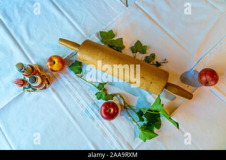 A table centerpiece at the Gingerbread Museum restaurant in Radovljica, Slovenia, Europe. Stock Photo