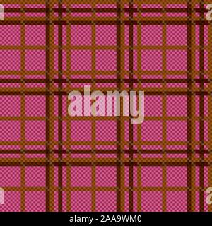 Rectangular seamless vector pattern as a tartan plaid in muted colors Stock Vector