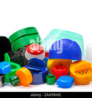 Plastic waste in the household, waste separation Stock Photo