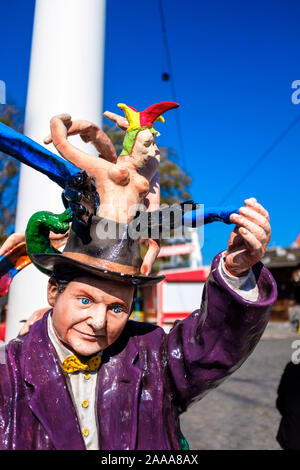 Funfair figures at Prater amusement park, Vienna/Austria Stock Photo