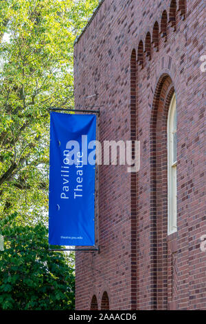 UNIVERSITY PARK, PA/USA - SEPTEMBER 28, 2019: Pavillion Theater on the campus of Penn State University. Stock Photo