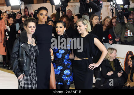 Kristen Stewart, Ella Balinska, Naomi Scott and Elizabeth Banks, Charlie's Angels - UK Premiere, Curzon Mayfair, London, UK, 20 November 2019, Photo b Stock Photo