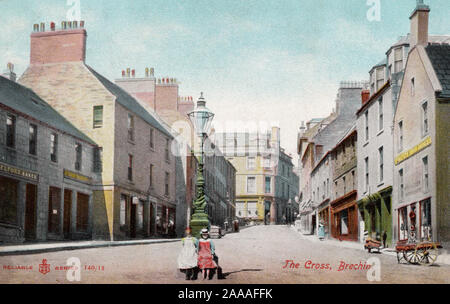 The Cross, Brechin Scotland, old postcard Stock Photo