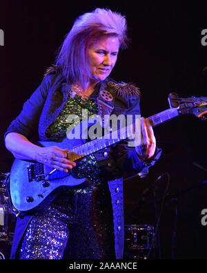 Jennifer Batten performs at the Malibu Guitar Festival 2019 Stock Photo