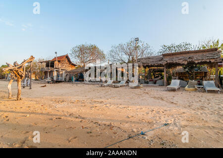 agung beach club, Nusa Lembongan, Bali, Indonesia Stock Photo