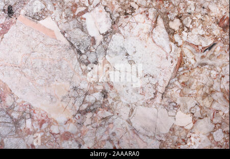 Natural pink marble texture for background or backdrop. Interior marble stone design. Flat lay. Stock Photo