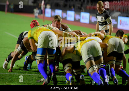 Sao Paulo, Brazil. 20th Nov, 2019. SÃO PAULO, SP - 20.11.2019: BRASIL RUGBY VS BARBARIANS - During Brazil Rugby vs Barbarians. Morumbi Stadium in Sao Paulo, SP. (Photo: Reinaldo Reginato/Fotoarena) Credit: Foto Arena LTDA/Alamy Live News Stock Photo