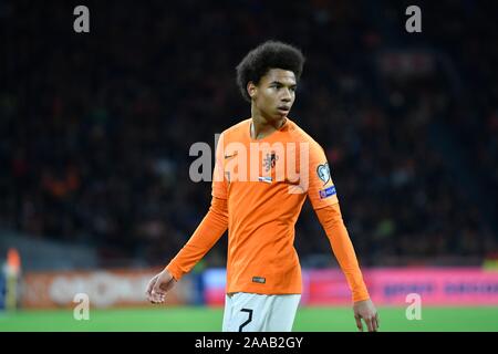 Calvin Stengs (AZ) during Uefa Euro 2020 Qualification Match the Netherlands vs Estonia on November 19, 2019 in the Johan Cruijff Arena in Amsterdam, Netherlands Photo: Soenar Chamid/SCS/AFLO (HOLLAND OUT) Stock Photo