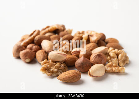 Close up mixed nuts Stock Photo