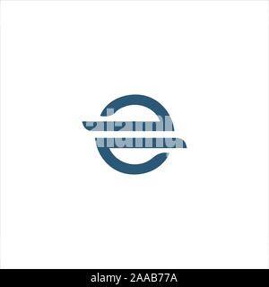 Initial letter eo or oe logo vector design template Stock Vector