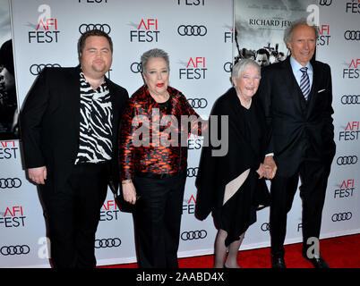 Los Angeles, USA. 21st Nov, 2019. LOS ANGELES, USA. November 21, 2019: Paul Walter Hauser, Kathy Bates, Barbara 'Bobi' Jewell & Clint Eastwood at the world premiere for 'Richard Jewell' as part of the AFI Fest 2019 at the TCL Chinese Theatre. Picture Credit: Paul Smith/Alamy Live News Stock Photo