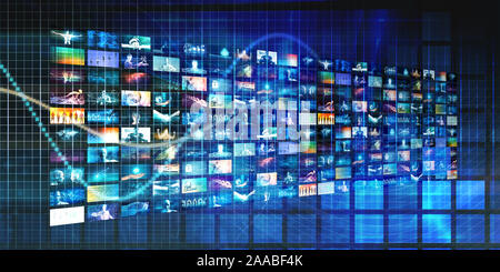 Marketing Strategy and Technology Solutions Business Concept Stock Photo