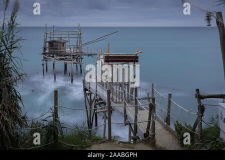 Trabocco Turchino, Marina di San Vito, Abruzzo, Italy Stock Photo