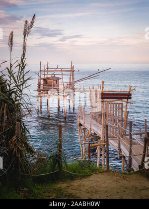 Trabocco Turchino, Marina di San Vito, Abruzzo, Italy Stock Photo