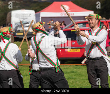 Morris Dancing at the Eskdale Show in 2019.  The Eskdale Show is the oldest and premier show for Herdwick sheep, that was founded in the 1800's.  Whil Stock Photo