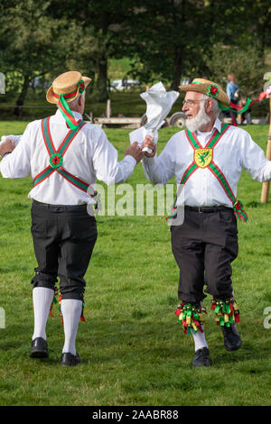 Morris Dancing at the Eskdale Show in 2019.  The Eskdale Show is the oldest and premier show for Herdwick sheep, that was founded in the 1800's.  Whil Stock Photo