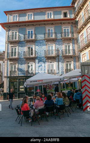 Rua das Flores, from 1521, Ribeira, Porto, Portugal Stock Photo