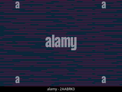 Abstract striped speed pink lines horizontal pattern minimal design stripe on dark blue background. Vector illustration Stock Vector