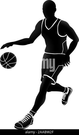 Basketball Player Silhouette Stock Vector