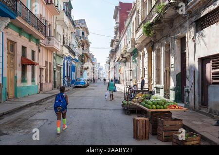 Street scene, Havana, Cuba Stock Photo