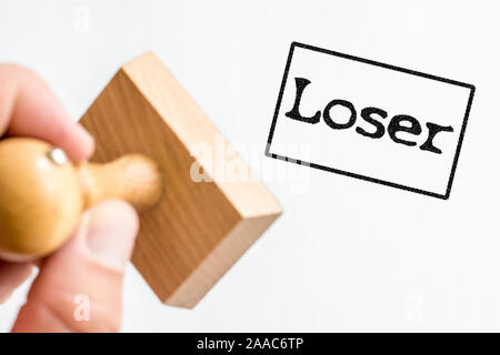 As loser stamped on white background Stock Photo