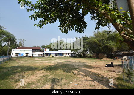 Birsingha Vidyasagar Primary School. Birsingha village (birthplace of Ishwar Chandra Vidyasagar), West Midnapore, West Bengal. India. Stock Photo