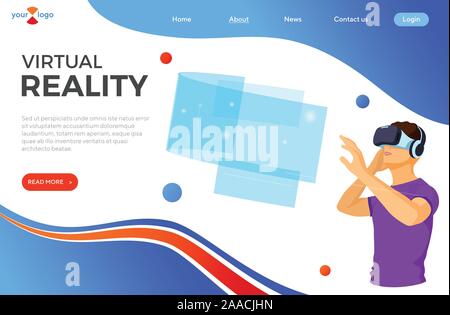 Isometric Virtual Augmented Reality Stock Vector