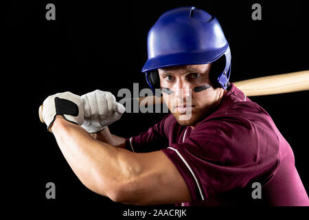 Baseball player with eye black, (close-up Stock Photo - Alamy